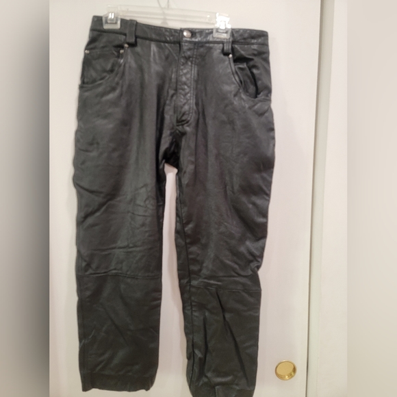 Wilsons Leather Pants Women's 34 Black Casual Lined Cargo Pocket Pants - Picture 1 of 9